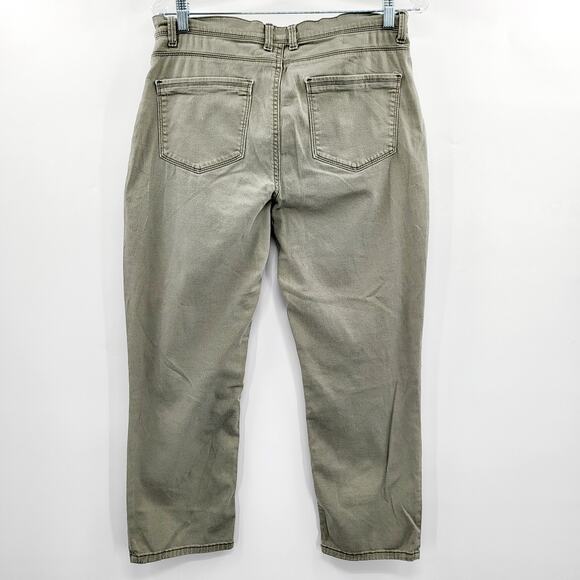 Lee Platinum Label Olive Green Straight Leg Ankle Jeans Women’s Size 10 - Picture 2 of 4